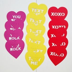 NWOT Heart message cards